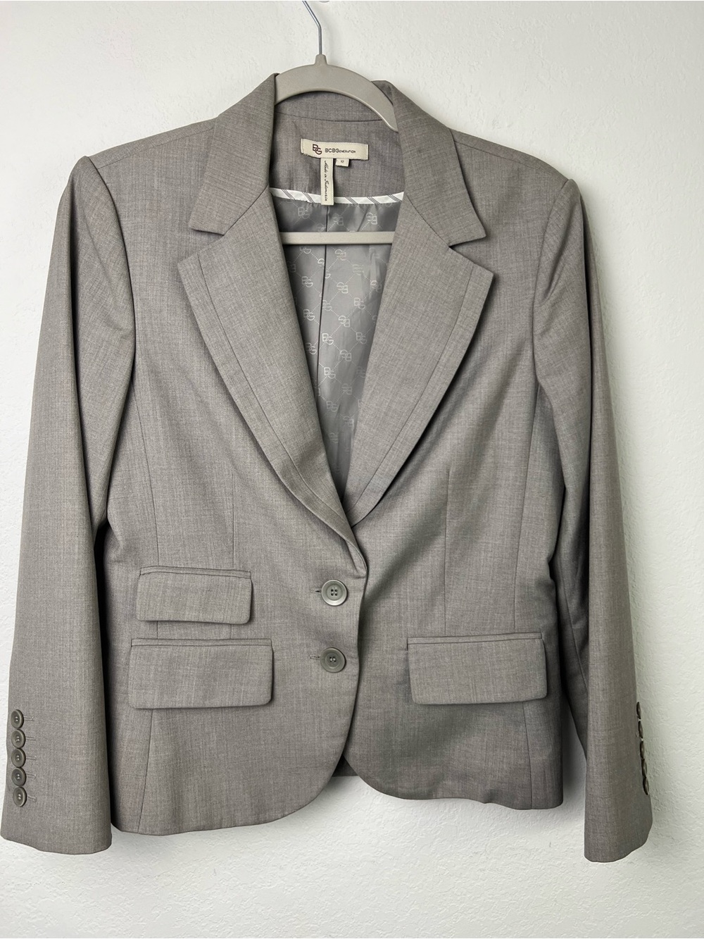 BCBGeneration Gray Pinstripe Blazer